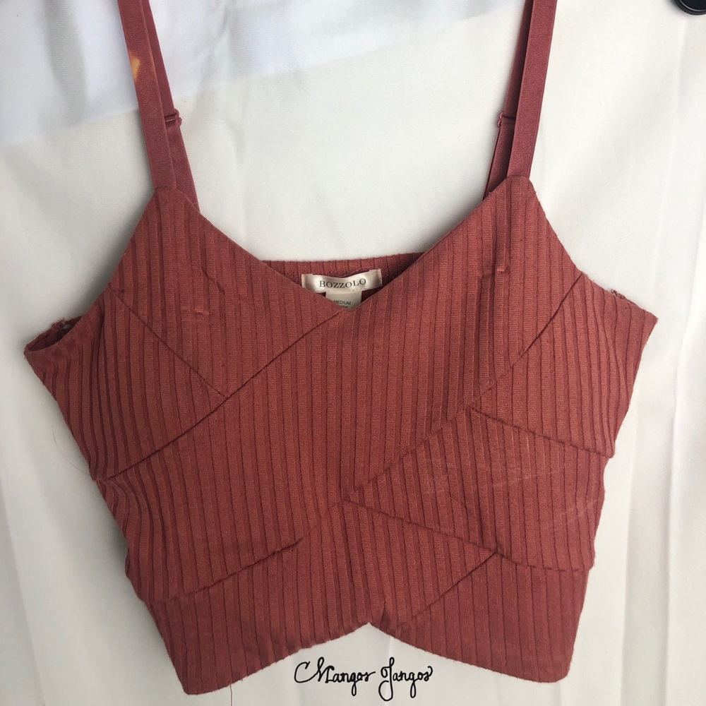 Bozzolo Medium Mauve Pink Crop Top
